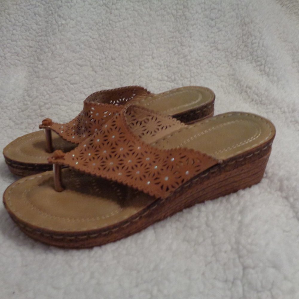 GC Good Choice Women's Wedge Sandals Size 8 - Picture 3 of 11